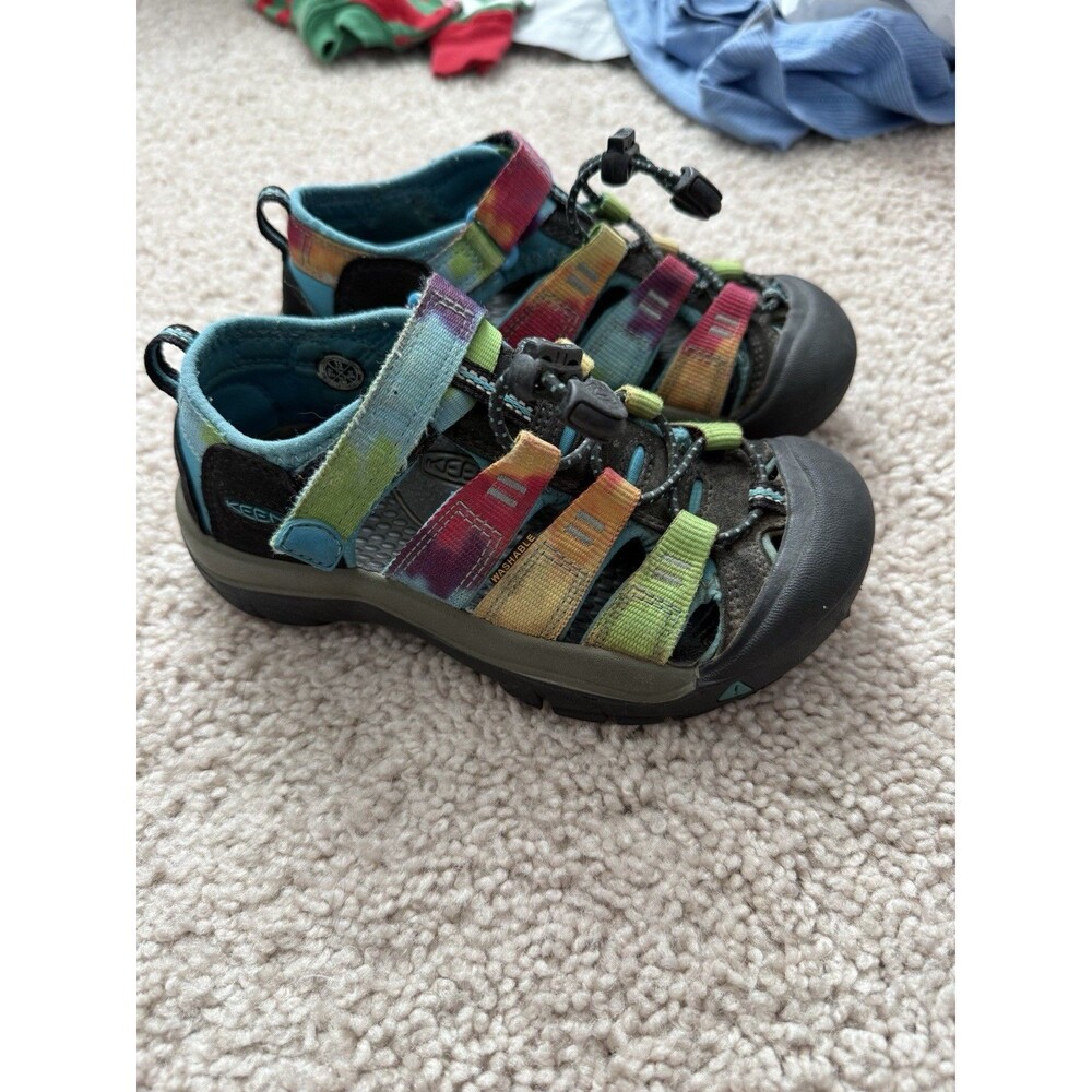 KEEN Newport H2 Rainbow Sandals Size 13 Black Tie Dye Water Shoes Outdoor Hiking